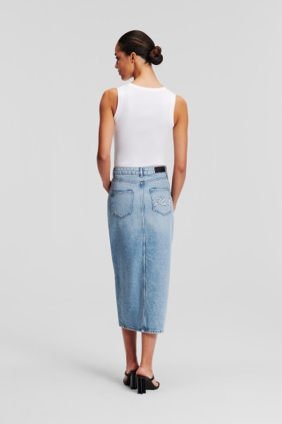 SUKŇA KARL LAGERFELD MAXI DENIM SKIRT - Fotografia č. 2