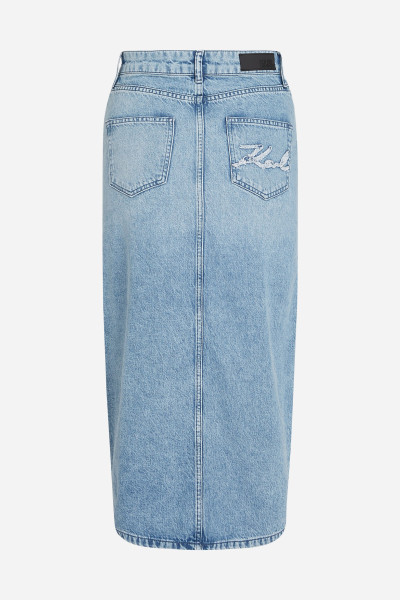 SUKŇA KARL LAGERFELD MAXI DENIM SKIRT - Fotografia č. 6