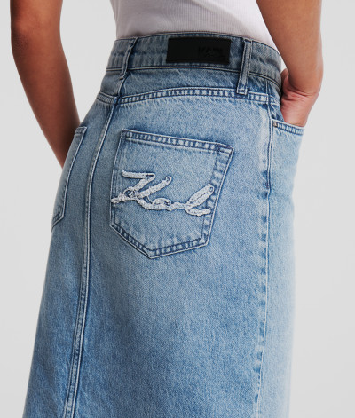 SUKŇA KARL LAGERFELD MAXI DENIM SKIRT - Fotografia č. 12