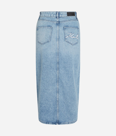 SUKŇA KARL LAGERFELD MAXI DENIM SKIRT - Fotografia č. 14