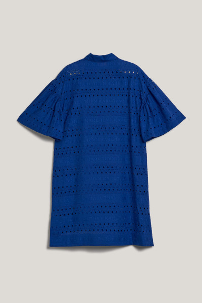 ŠATY KARL LAGERFELD SSLV EMBROIDERY SHIRT DRESS - Fotografie č. 2
