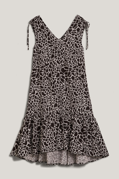 RUHA KARL LAGERFELD LINEN BLEND DRESS - Kép 1