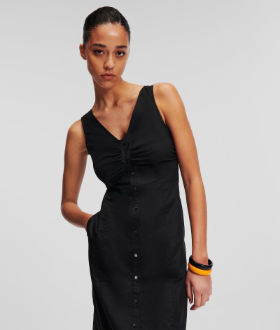 ŠATY KARL LAGERFELD COTTON DAY DRESS - Fotografie č. 12