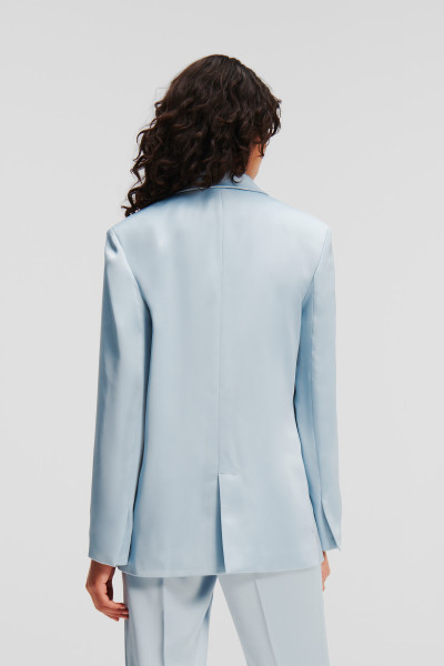 BLEJZR KARL LAGERFELD FLUID SATIN TAILORED BLAZER - Fotografie č. 4