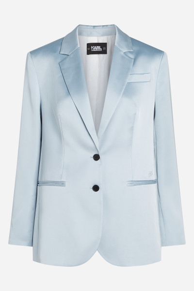 BLEJZR KARL LAGERFELD FLUID SATIN TAILORED BLAZER - Fotografie č. 6