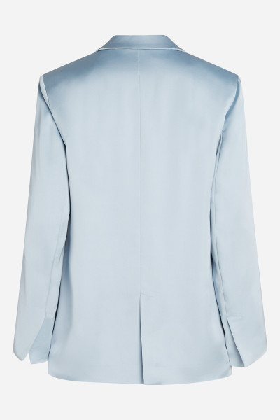 BLEJZR KARL LAGERFELD FLUID SATIN TAILORED BLAZER - Fotografie č. 7
