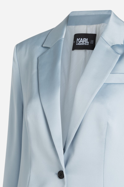 BLEJZR KARL LAGERFELD FLUID SATIN TAILORED BLAZER - Fotografie č. 8