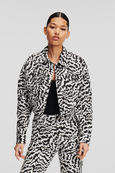 DZSEKI KARL LAGERFELD AOP DENIM JACKET - Kép 1