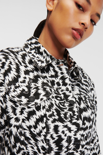 DZSEKI KARL LAGERFELD AOP DENIM JACKET - Kép 3