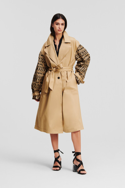 KABÁT KARL LAGERFELD EMBROIDERY COAT - Kép 9