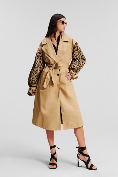 KABÁT KARL LAGERFELD EMBROIDERY COAT - Kép 11