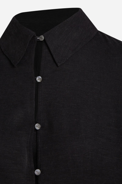 KOŠILE KARL LAGERFELD LINEN BLEND SHIRT - Fotografie č. 7