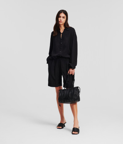 KOŠILE KARL LAGERFELD LINEN BLEND SHIRT - Fotografie č. 10