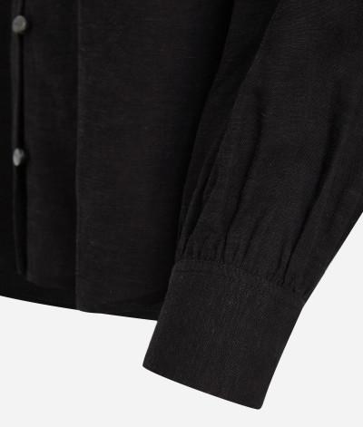 KOŠILE KARL LAGERFELD LINEN BLEND SHIRT - Fotografie č. 16