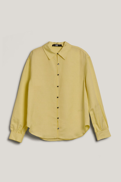 KOŠILE KARL LAGERFELD LINEN BLEND SHIRT - Fotografie č. 1