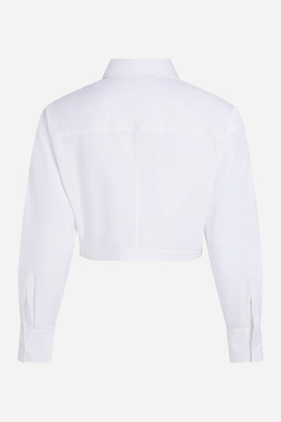 KOŠILE KARL LAGERFELD CROP POPLIN SHIRT - Fotografie č. 6