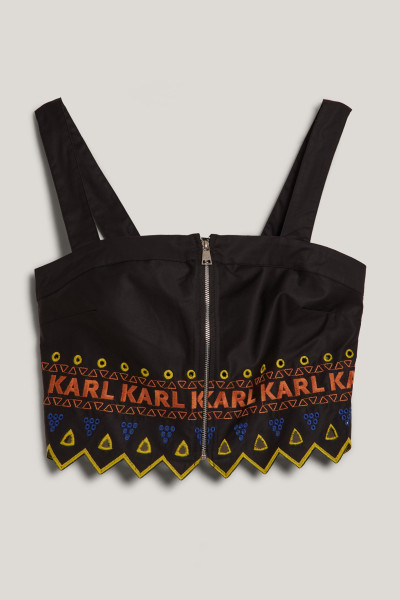 BLÚZ KARL LAGERFELD EMBROIDERED TOP - Kép 1