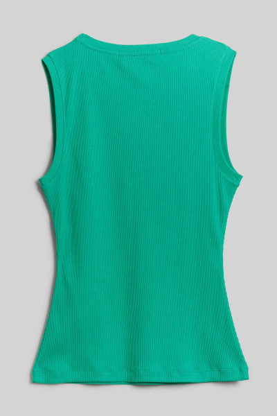 TOP KARL LAGERFELD LOGO RIB TANK TOP - Kép 2