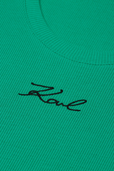 TOP KARL LAGERFELD LOGO RIB TANK TOP - Kép 3