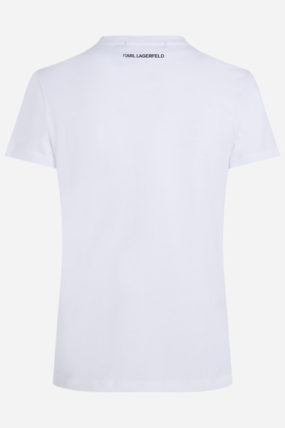 PÓLÓ KARL LAGERFELD RHINESTONE LOGO T-SHIRT - Kép 6