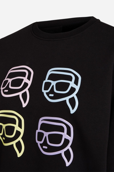 MIKINA KARL LAGERFELD IKONIK 2.0 OUTLINE SWEATSHIRT - Fotografie č. 8