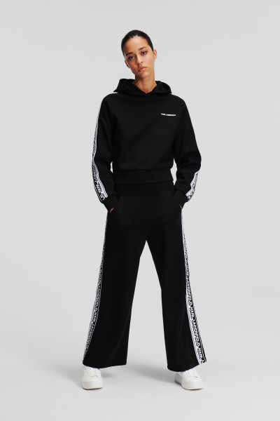 MELEGÍTŐ FELSŐ KARL LAGERFELD LOGO TAPE HOODIE - Kép 2