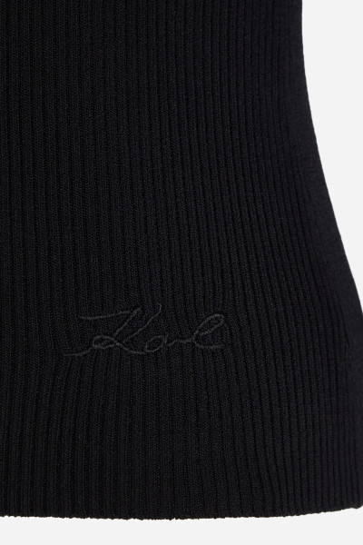 SVETER KARL LAGERFELD CUT OUT KNIT TOP - Fotografia č. 8