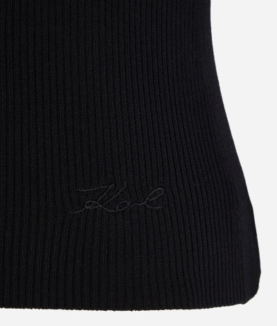 SVETER KARL LAGERFELD CUT OUT KNIT TOP - Fotografia č. 9