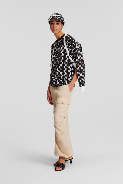 KARDIGÁN KARL LAGERFELD KL MONOGRAM SHORT CARDIGAN - Kép 2