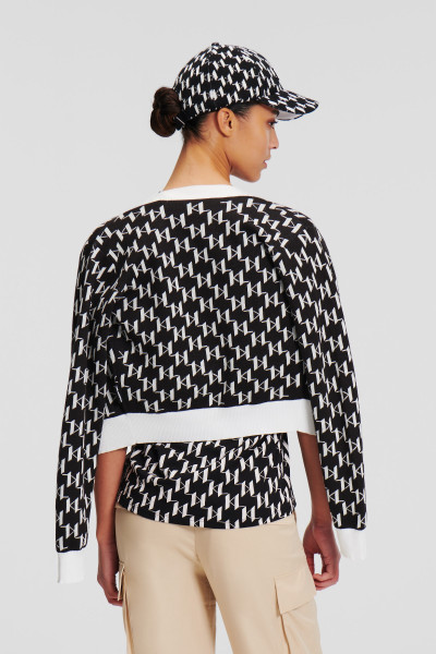 KARDIGÁN KARL LAGERFELD KL MONOGRAM SHORT CARDIGAN - Kép 3