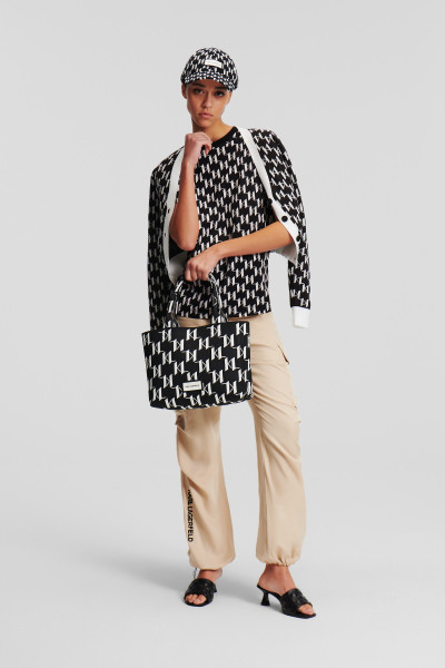 KARDIGÁN KARL LAGERFELD KL MONOGRAM SHORT CARDIGAN - Kép 4