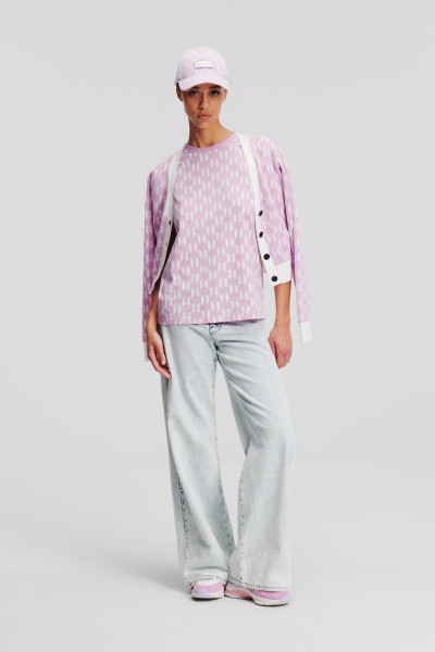 KARDIGÁN KARL LAGERFELD KL MONOGRAM SHORT CARDIGAN - Kép 2