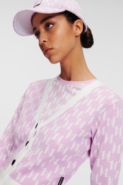 KARDIGÁN KARL LAGERFELD KL MONOGRAM SHORT CARDIGAN - Kép 4