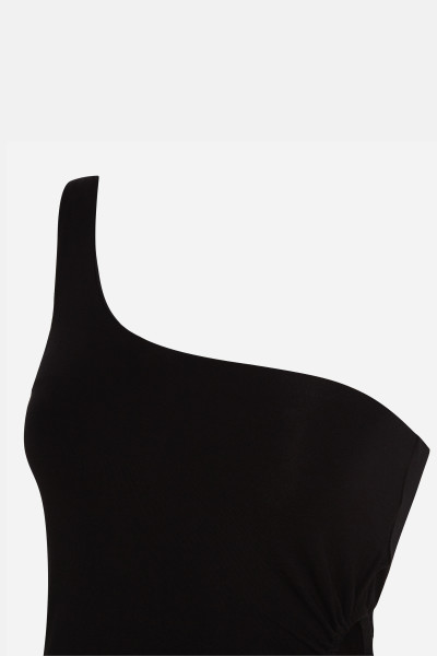 STRANDRUHA KARL LAGERFELD KARL DNA ONE SHOULDER DRESS - Kép 7