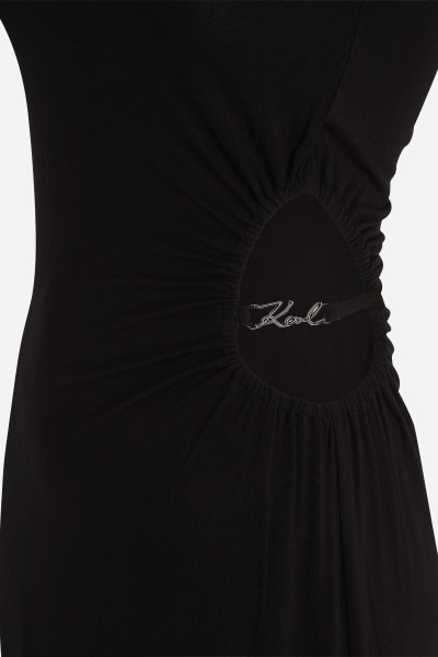 STRANDRUHA KARL LAGERFELD KARL DNA ONE SHOULDER DRESS - Kép 8