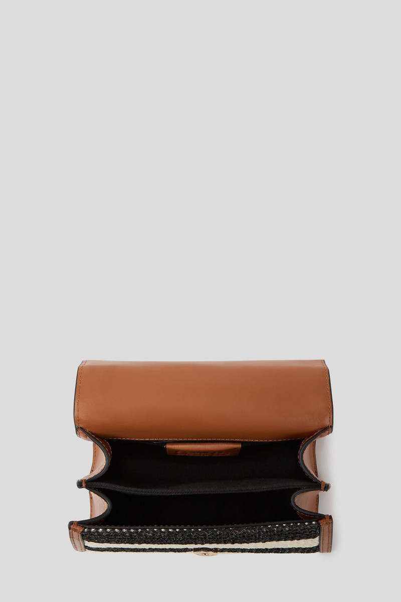 KABELKA KARL LAGERFELD K/SIGNATURE 2.0 SM CB RAFFIA NATURAL