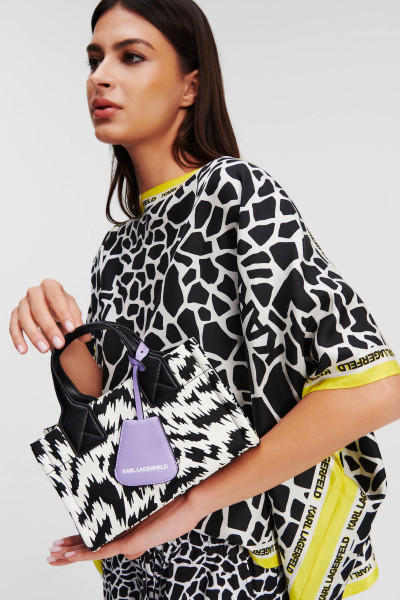 KABELKA KARL LAGERFELD K/SKUARE SM TOTE ZEBRA - Fotografia č. 4