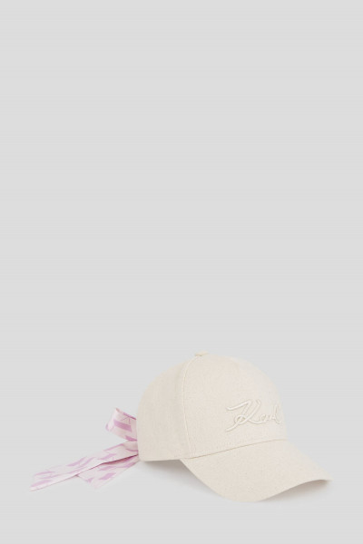 SAPKA KARL LAGERFELD K/SIGNATURE MONOGRAM TIE CAP - Kép 1