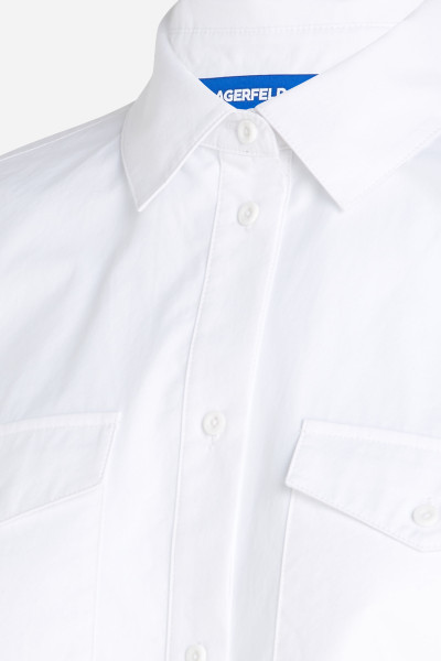 KOŠILE KARL LAGERFELD JEANS KLJ CROPPED LOGO SHIRT - Fotografie č. 8