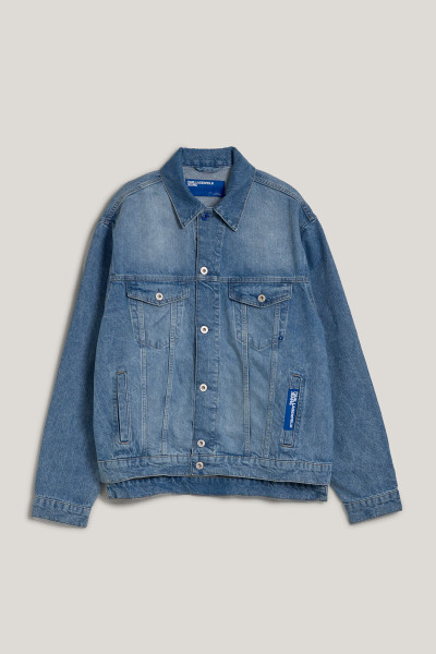 BUNDA KARL LAGERFELD JEANS KLJ RELAXED RECYCLE DENIM JKT - Fotografie č. 1