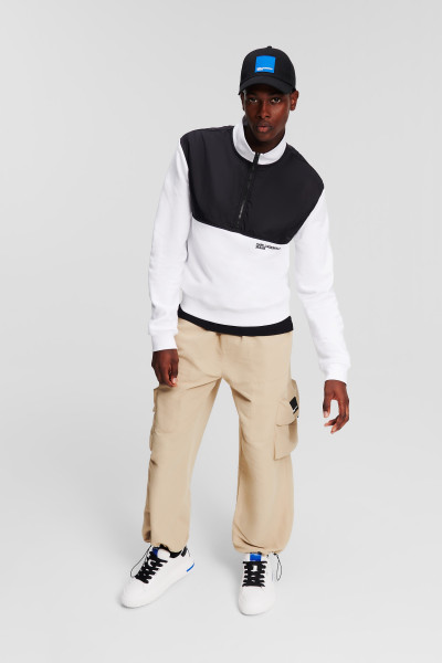 MIKINA KARL LAGERFELD JEANS KLJ REGULAR HALF ZIP SWEAT - Fotografie č. 2
