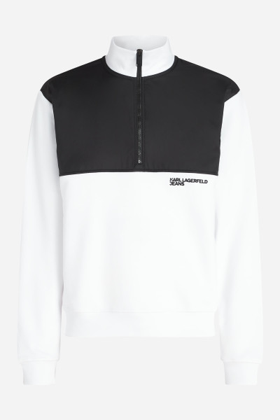 MIKINA KARL LAGERFELD JEANS KLJ REGULAR HALF ZIP SWEAT - Fotografie č. 5