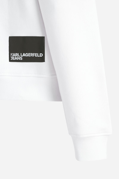 MIKINA KARL LAGERFELD JEANS KLJ REGULAR HALF ZIP SWEAT - Fotografie č. 8