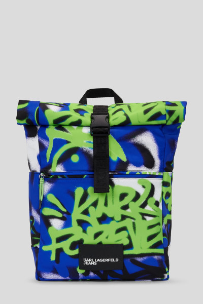 BATOH KARL LAGERFELD JEANS STREET NYLON ROLL BACKPACK - Fotografie č. 1