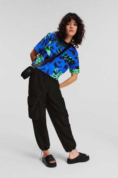 KALHOTY KARL LAGERFELD JEANS KLJ UTILITY CARGO PANT - Fotografie č. 4