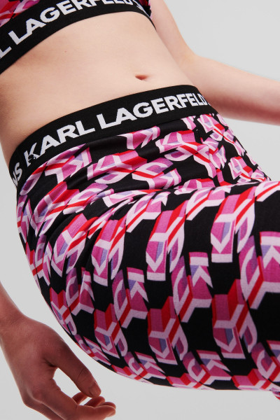 ŠORTKY KARL LAGERFELD JEANS KLJ MONOGRAM CYCLING SHORT - Fotografia č. 4