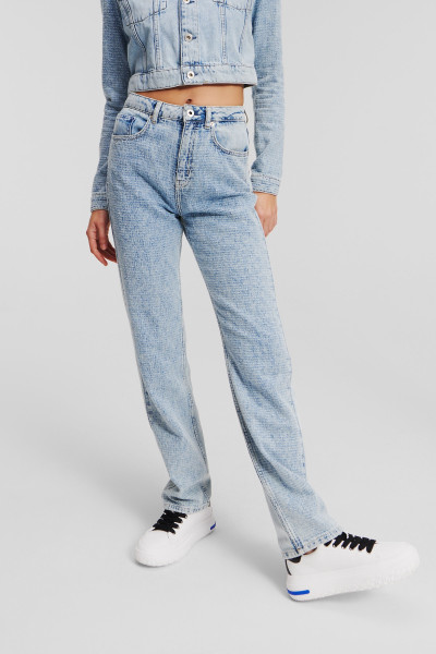 DŽÍNY KARL LAGERFELD JEANS KLJ HR STRAIGHT BOUCLE DENIM - Fotografie č. 2