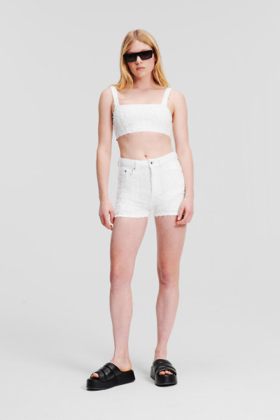 ŠORTKY KARL LAGERFELD JEANS KLJ HR BOUCLE SHORT - Fotografia č. 1