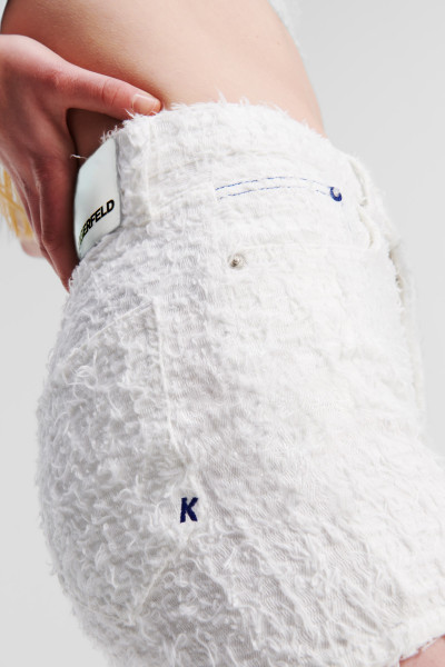 ŠORTKY KARL LAGERFELD JEANS KLJ HR BOUCLE SHORT - Fotografia č. 4