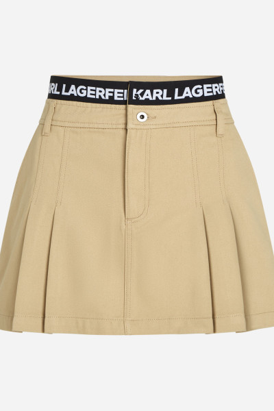 SUKŇA KARL LAGERFELD JEANS KLJ LOGO PLEATED SKIRT - Fotografia č. 5